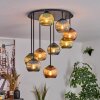 Koyoto Lampa sufitowa, Kula świetlna 57 cm Niebeieski, Zielony, W kolorze miedzi, 9-punktowe