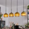 Koyoto Lampa wisząca, Kula świetlna, Lampa wisząca Złoty, Przezroczysty, 4-punktowe