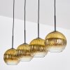 Koyoto Lampa wisząca, Kula świetlna, Lampa wisząca Złoty, Przezroczysty, 4-punktowe
