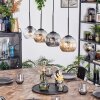 Ripoll Lampa wisząca, Kula świetlna, Lampa wisząca W kolorze bursztynu, Przezroczysty, Przydymiony, 4-punktowe