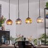 Ripoll lampa wisząca, kula świetlna, lampa wisząca złoty, przezroczysty, miedziany, przydymiony, 4-punktowe