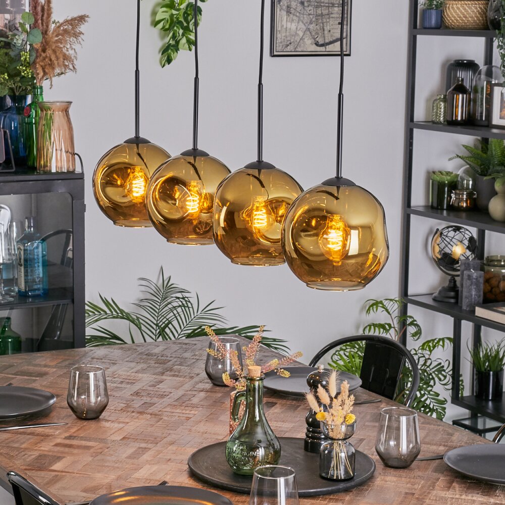 Ripoll Lampa wisząca, Kula świetlna, Lampa wisząca Złoty, 4-punktowe main product photo