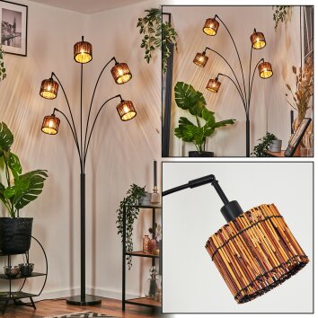 Cando Lampa stojąca Czarny, 5-punktowe
