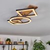 Cascada Lampa sufitowa LED Brązowy, Wygląd drewna, Czarny, 1-punktowy
