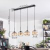 Koyoto Lampa wisząca, Kula świetlna, Lampa wisząca W kolorze bursztynu, Przezroczysty, 4-punktowe