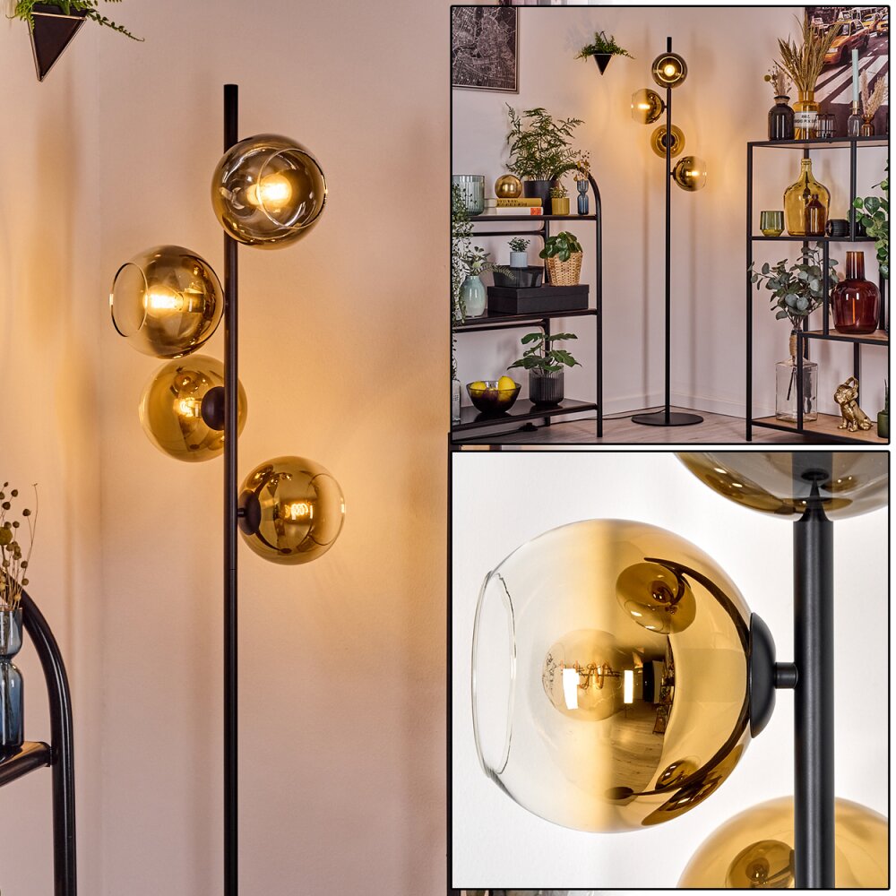 Koyoto Lampa stojąca Złoty, Przezroczysty, 4-punktowe main product photo