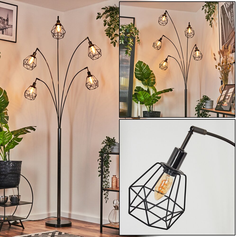 Yaak Lampa stojąca Chrom, Czarny, 5-punktowe main product photo