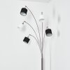 Bassagoda Lampa stojąca Nikiel matowy, Czarny, 5-punktowe