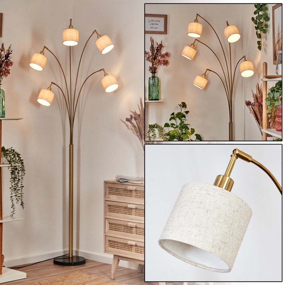 Bassagoda Lampa stojąca Mosiądz, Czarny, 5-punktowe main product photo