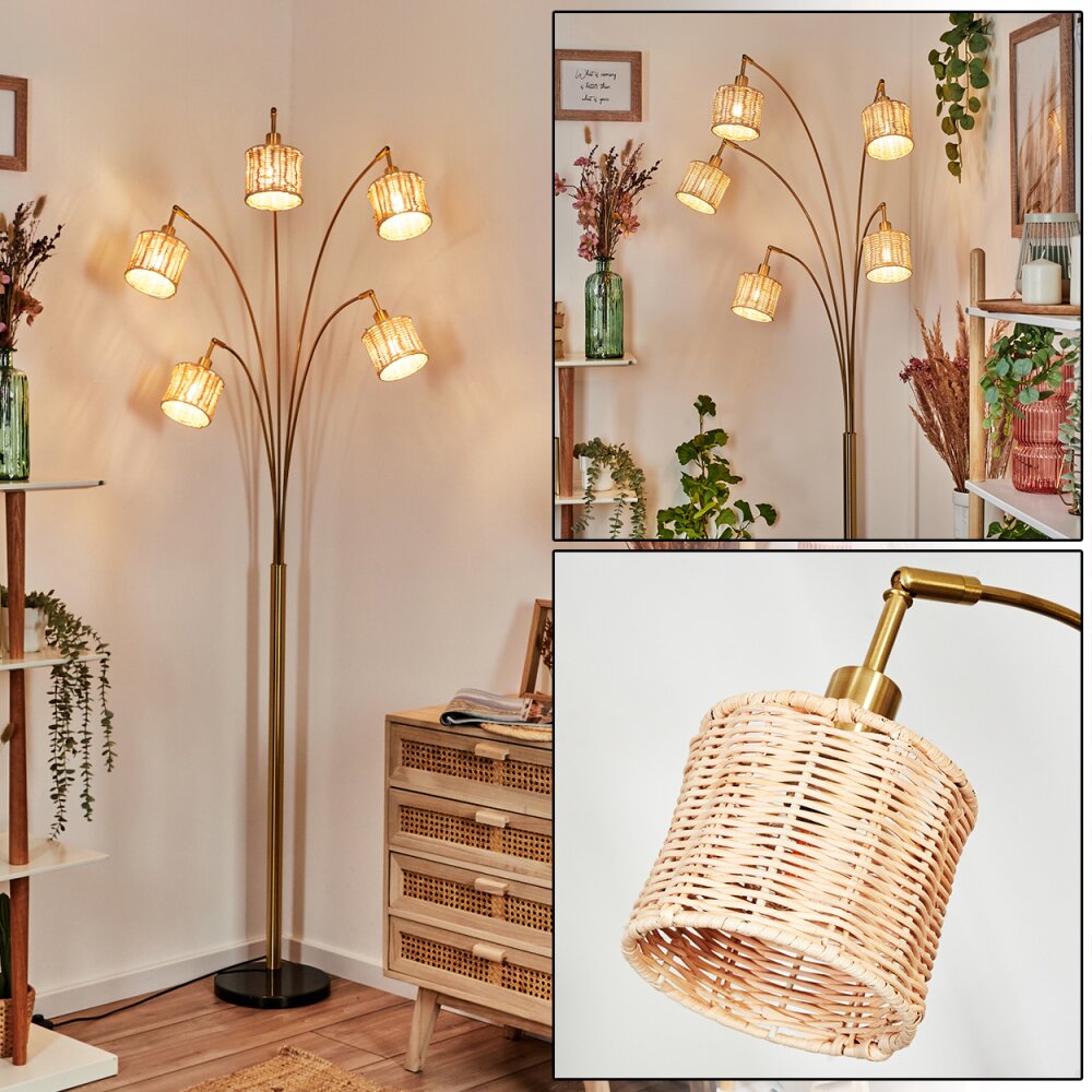 Cavaca Lampa stojąca Mosiądz, Czarny, 5-punktowe main product photo