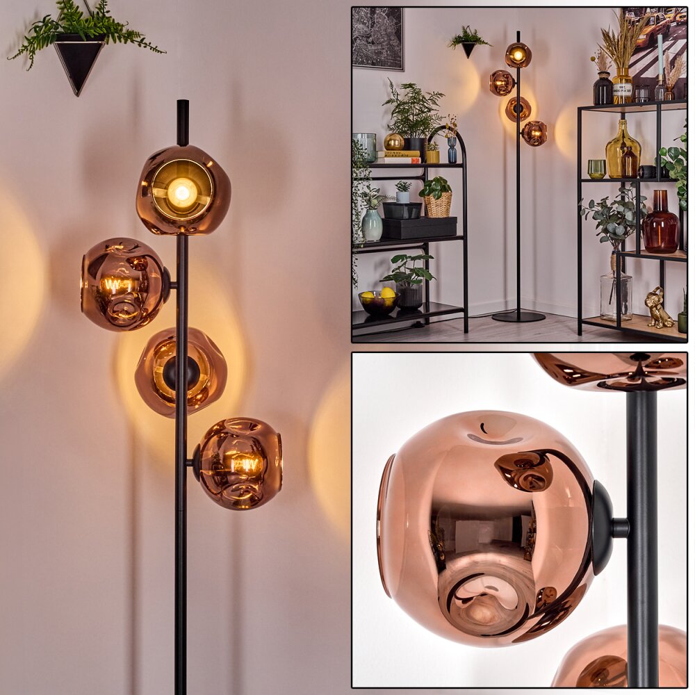 Ripoll Lampa stojąca W kolorze miedzi, 4-punktowe main product photo