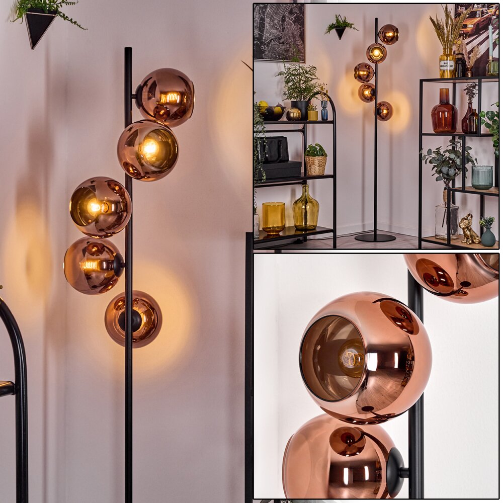 Koyoto Lampa stojąca 31 cm W kolorze miedzi, 5-punktowe main product photo