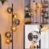 Koyoto Lampa stojąca 31 cm W kolorze bursztynu, Chrom, Przydymiony, 6-punktowe