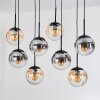 Gastor Lampa wisząca, Kula świetlna, Lampa wisząca W kolorze bursztynu, Przezroczysty, Przydymiony, 8-punktowe