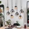 Gastor Lampa wisząca, Kula świetlna, Lampa wisząca W kolorze bursztynu, Przezroczysty, Przydymiony, 8-punktowe