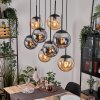 Gastor lampa wisząca, kula świetlna, lampa wisząca bursztynowy, przydymiony, 8-punktowe