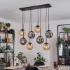 Gastor lampa wisząca, kula świetlna, lampa wisząca bursztynowy, przydymiony, 8-punktowe