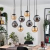 Gastor lampa wisząca, kula świetlna, lampa wisząca bursztynowy, przydymiony, 8-punktowe
