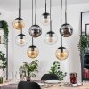 Gastor lampa wisząca, kula świetlna, lampa wisząca bursztynowy, przezroczysty, przydymiony, 8-punktowe