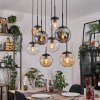 Gastor lampa wisząca, kula świetlna, lampa wisząca bursztynowy, przezroczysty, przydymiony, 8-punktowe