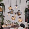 Gastor lampa wisząca, kula świetlna, lampa wisząca bursztynowy, przezroczysty, przydymiony, 8-punktowe