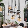 Gastor lampa wisząca, kula świetlna, lampa wisząca bursztynowy, przezroczysty, przydymiony, 8-punktowe