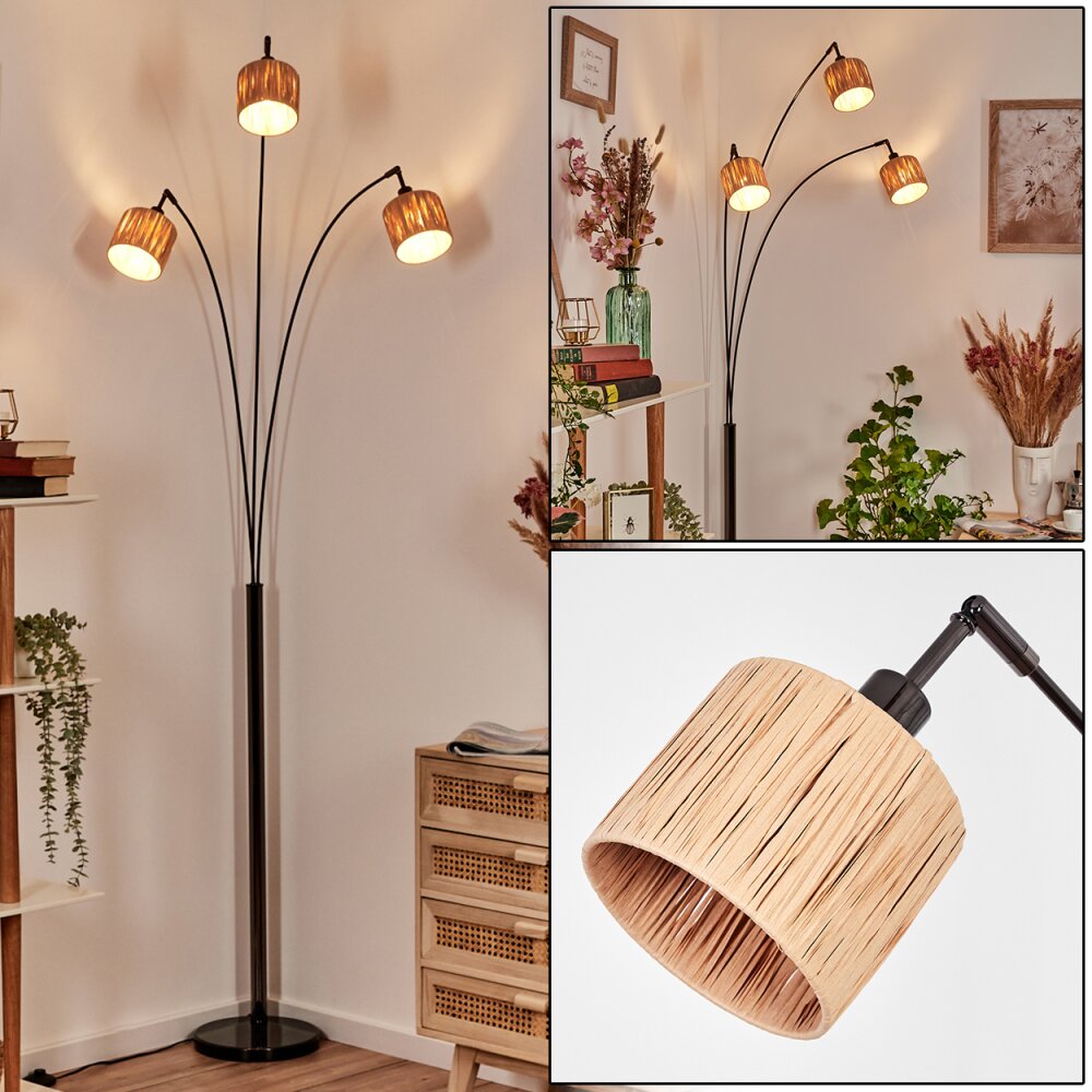 Granja Lampa stojąca Chrom, Czarny, 3-punktowe main product photo