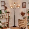 Granja Lampa stojąca Chrom, Czarny, 3-punktowe