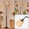 Lindberg Lampa stojąca Chrom, Czarny, 3-punktowe