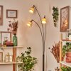 Lindberg Lampa stojąca Chrom, Czarny, 3-punktowe
