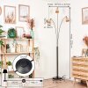 Lindberg Lampa stojąca Chrom, Czarny, 3-punktowe