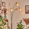 Lindberg Lampa stojąca Chrom, Czarny, 3-punktowe