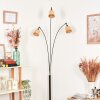 Lindberg Lampa stojąca Chrom, Czarny, 3-punktowe