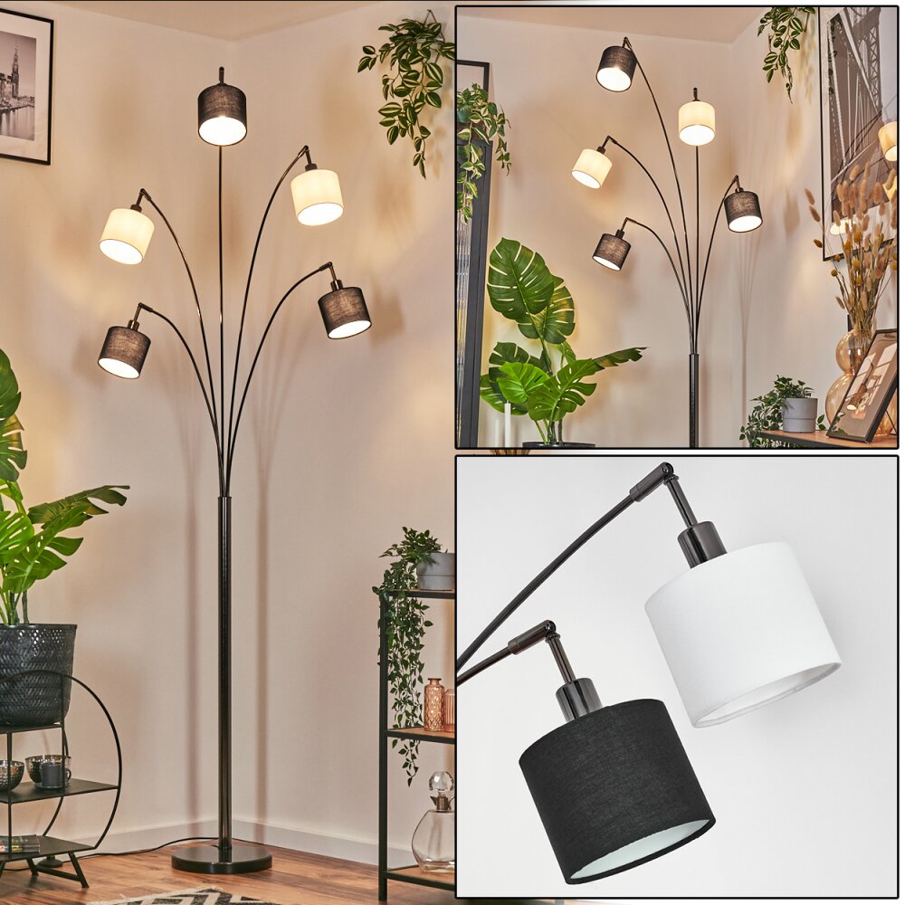 Bassagoda Lampa stojąca Chrom, Czarny, 5-punktowe main product photo