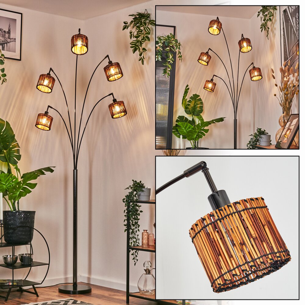 Cando Lampa stojąca Chrom, Czarny, 5-punktowe main product photo