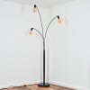 Codecreo Lampa stojąca Chrom, Czarny, 3-punktowe
