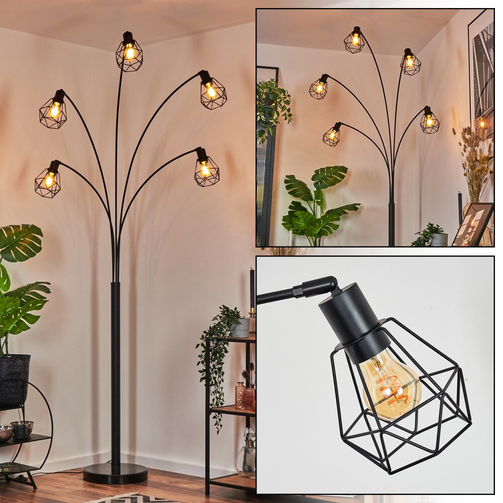 Yaak Lampa stojąca Czarny, 5-punktowe main product photo