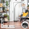 Koyoto lampa stojąca, lampa podłogowa łukowa czarny, 1-punktowy