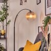 Koyoto lampa stojąca, lampa podłogowa łukowa czarny, 1-punktowy
