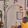 Koyoto lampa stojąca, lampa podłogowa łukowa czarny, 1-punktowy
