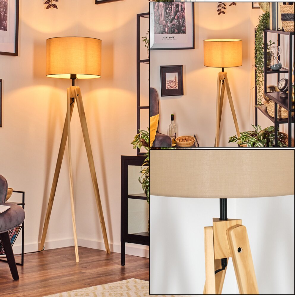 Soungou Lampa stojąca Ecru, Czarny, 1-punktowy main product photo