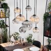 Koyoto lampa wisząca, kula świetlna, lampa wisząca kolory naturalne, czarny, 8-punktowe