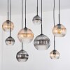 Koyoto lampa wisząca, kula świetlna, lampa wisząca kolory naturalne, czarny, 8-punktowe