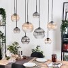 Koyoto lampa wisząca, kula świetlna, lampa wisząca kolory naturalne, czarny, 8-punktowe