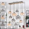 Koyoto lampa wisząca, kula świetlna, lampa wisząca kolory naturalne, czarny, 8-punktowe