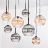 Koyoto lampa wisząca, kula świetlna, lampa wisząca kolory naturalne, czarny, 8-punktowe