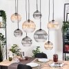 Koyoto lampa wisząca, kula świetlna, lampa wisząca kolory naturalne, czarny, 8-punktowe