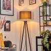 Soungou Lampa stojąca Chrom, Czarny, 1-punktowy