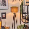 Soungou Lampa stojąca Chrom, Czarny, 1-punktowy