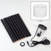 Soungou Lampa stojąca Chrom, Czarny, 1-punktowy
